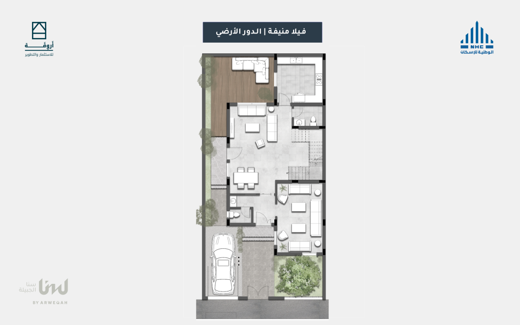 فيلا منيفة الدور الأرضي