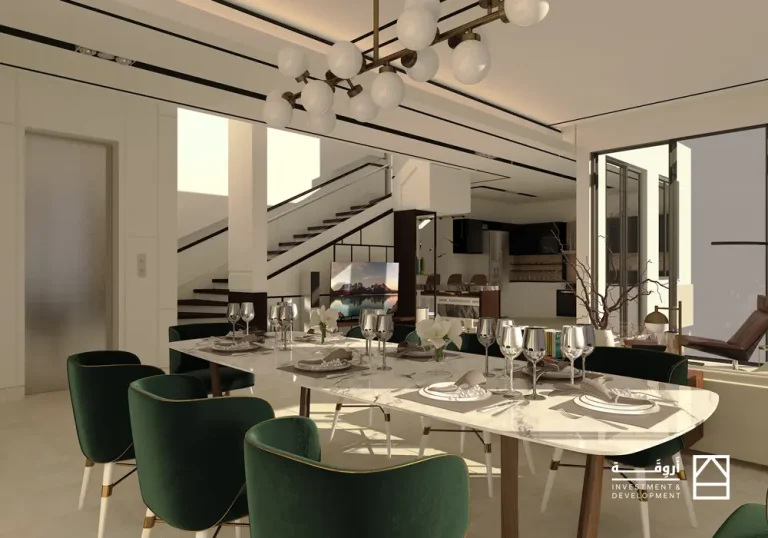 تصميم منطقة الطعام لمشروع ميدتاون السكني