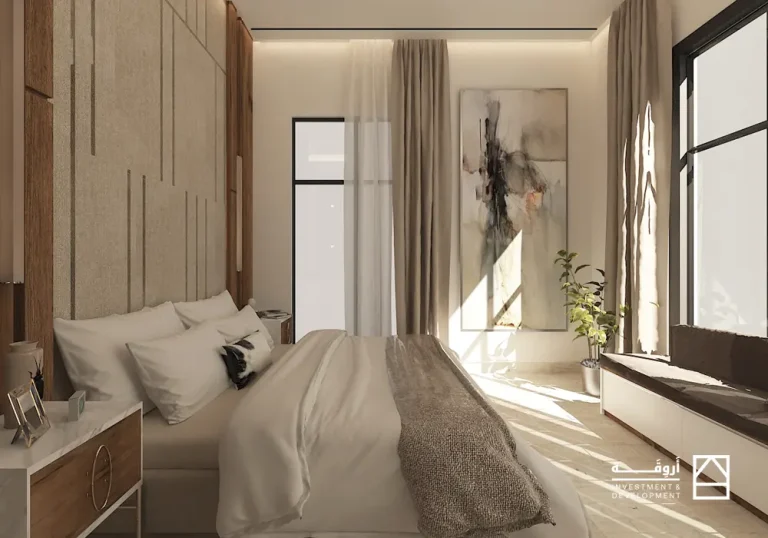 تصميم غرفة النوم لمشروع ميدتاون السكني
