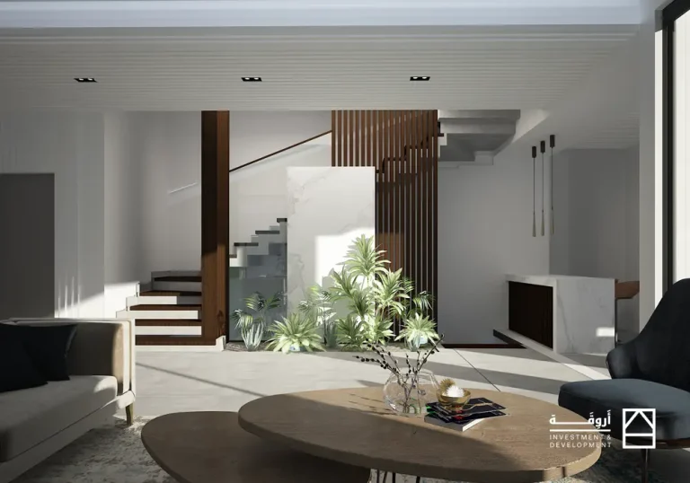 تصميم الصالة لمشروع ميدتاون السكني