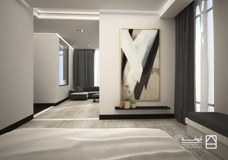 تصميم غرفة النوم لمشروع ميدتاون السكني