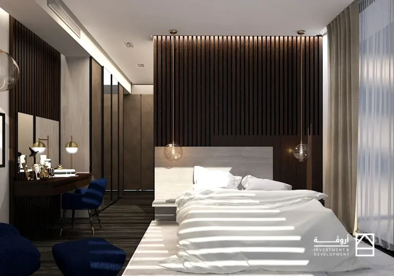 تصميم غرفة النوم لمشروع ميدتاون السكني