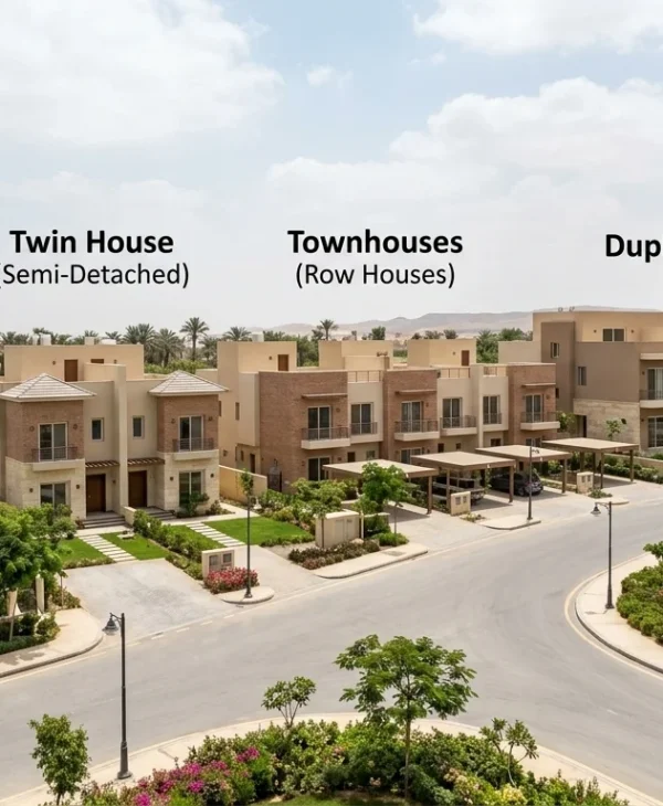 تصميم تاون هاوس وتوين هاوس